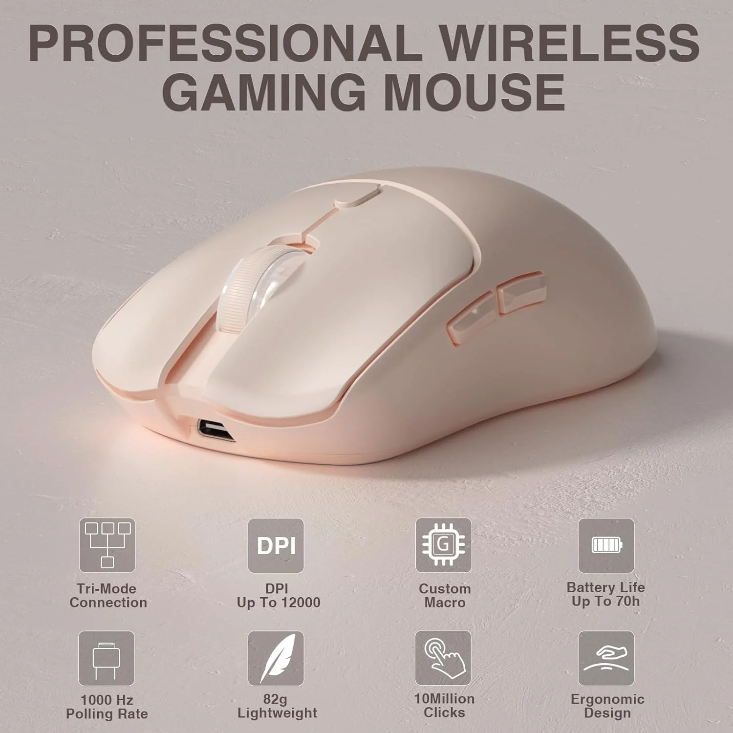 Mouse Gaming Esports - AULA SC580X Tri-mode Wireless Gaming Mouse