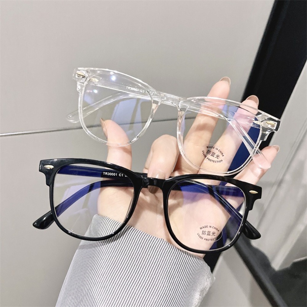 Gaming Glasses Blue - Classic Transparent Computer Glasses Frame Women