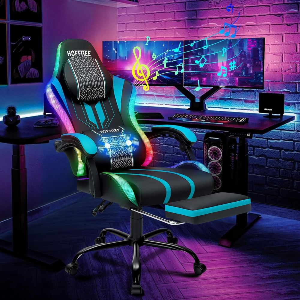 Gaming Chair with LED Lights S - đánh giá và giá Rgb Gaming Chair