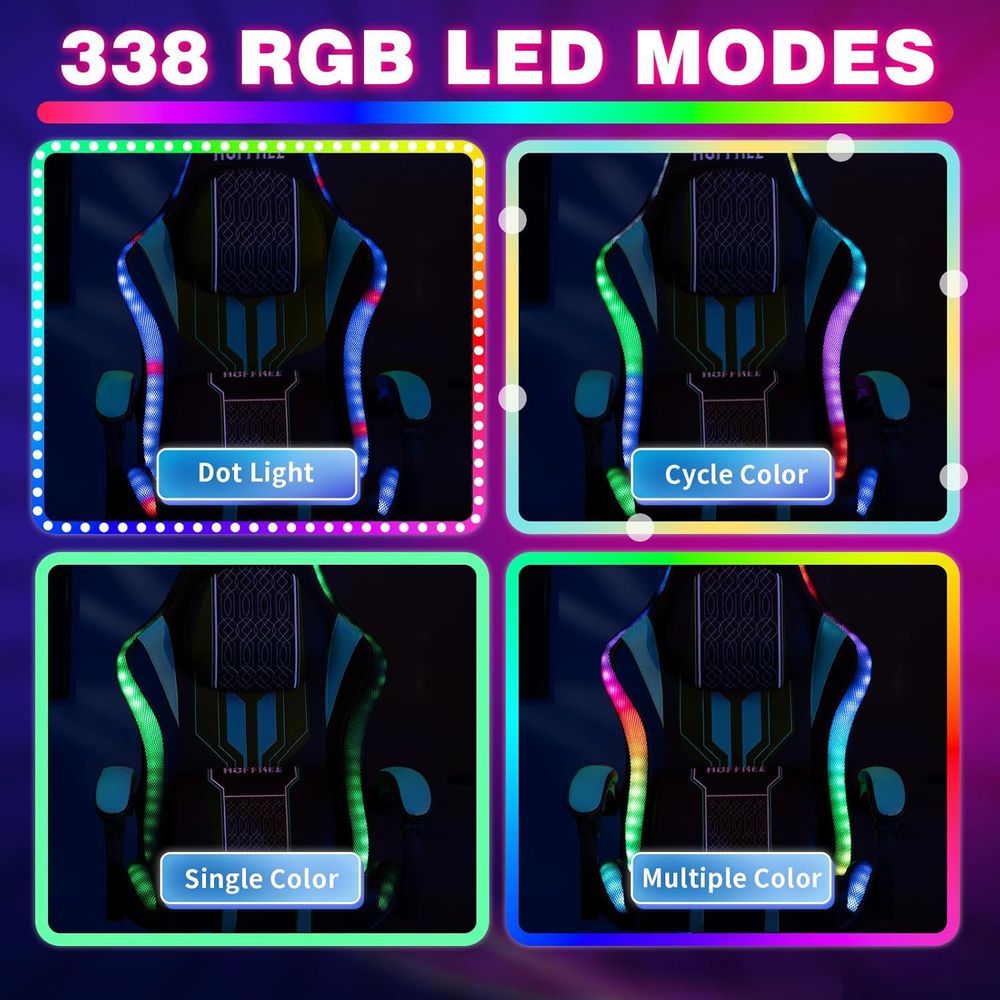 Gaming Chair with LED Lights S - đánh giá và giá Rgb Gaming Chair