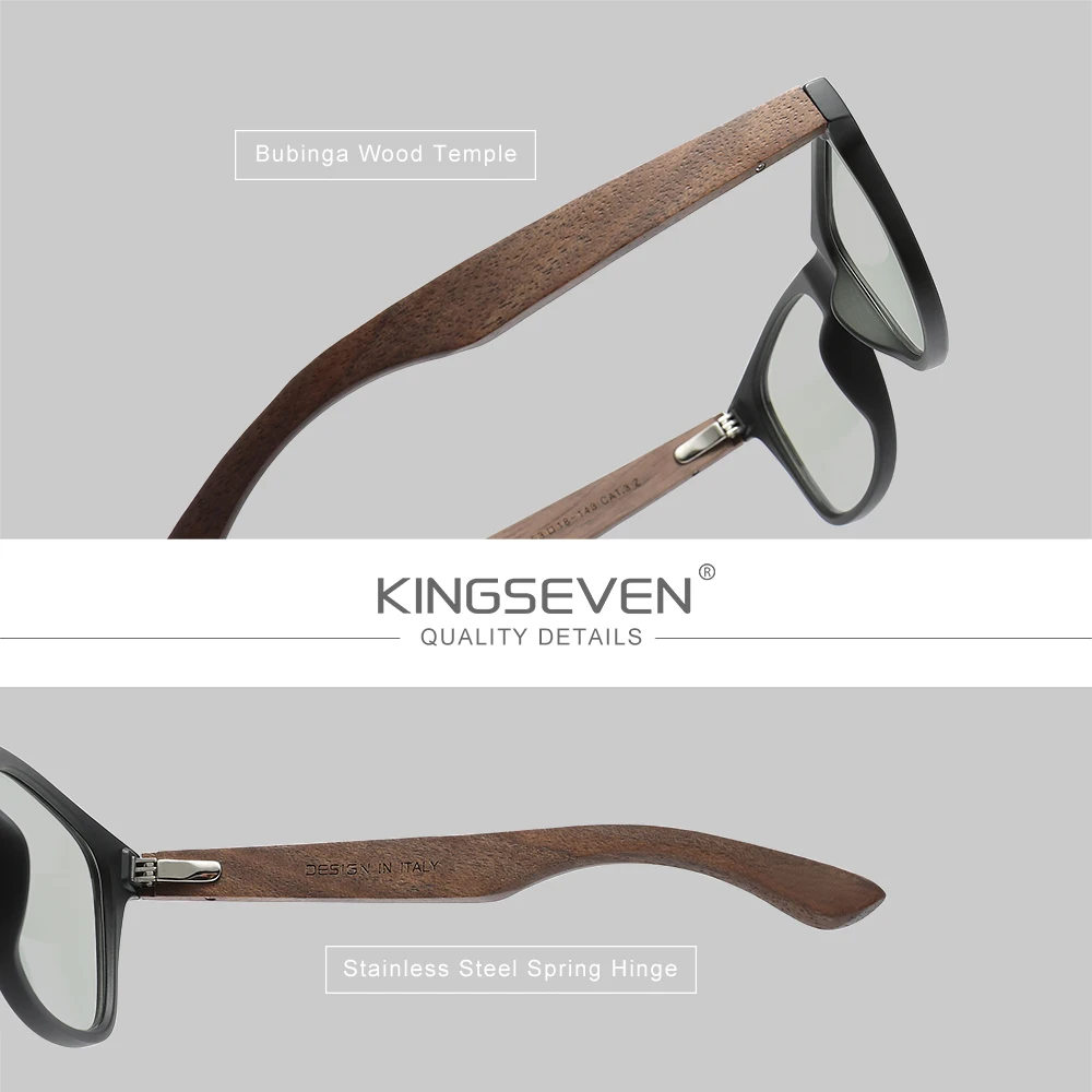 KINGSEVEN Classic Wooden Blue  - đánh giá và giá Gaming Glasses Blue