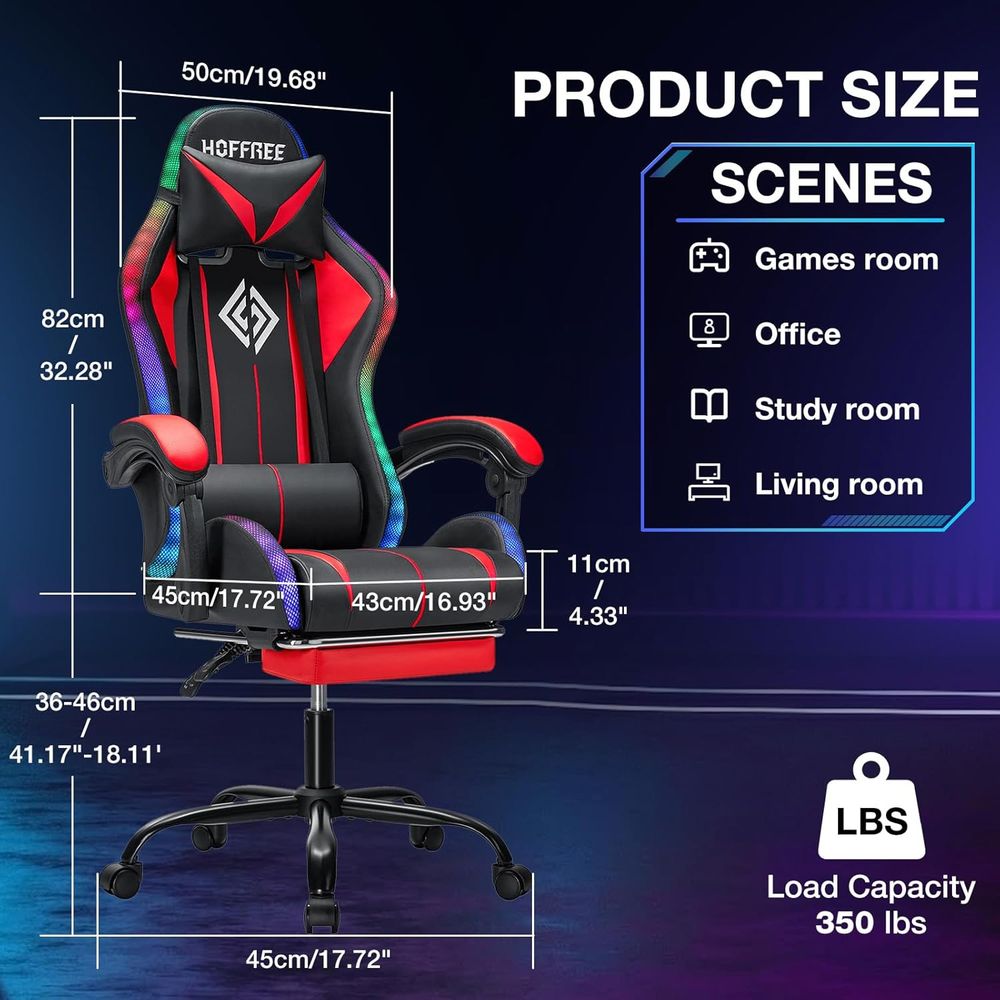 RGB Gaming Chair with Bluetoot - đánh giá và giá Rgb Gaming Chair