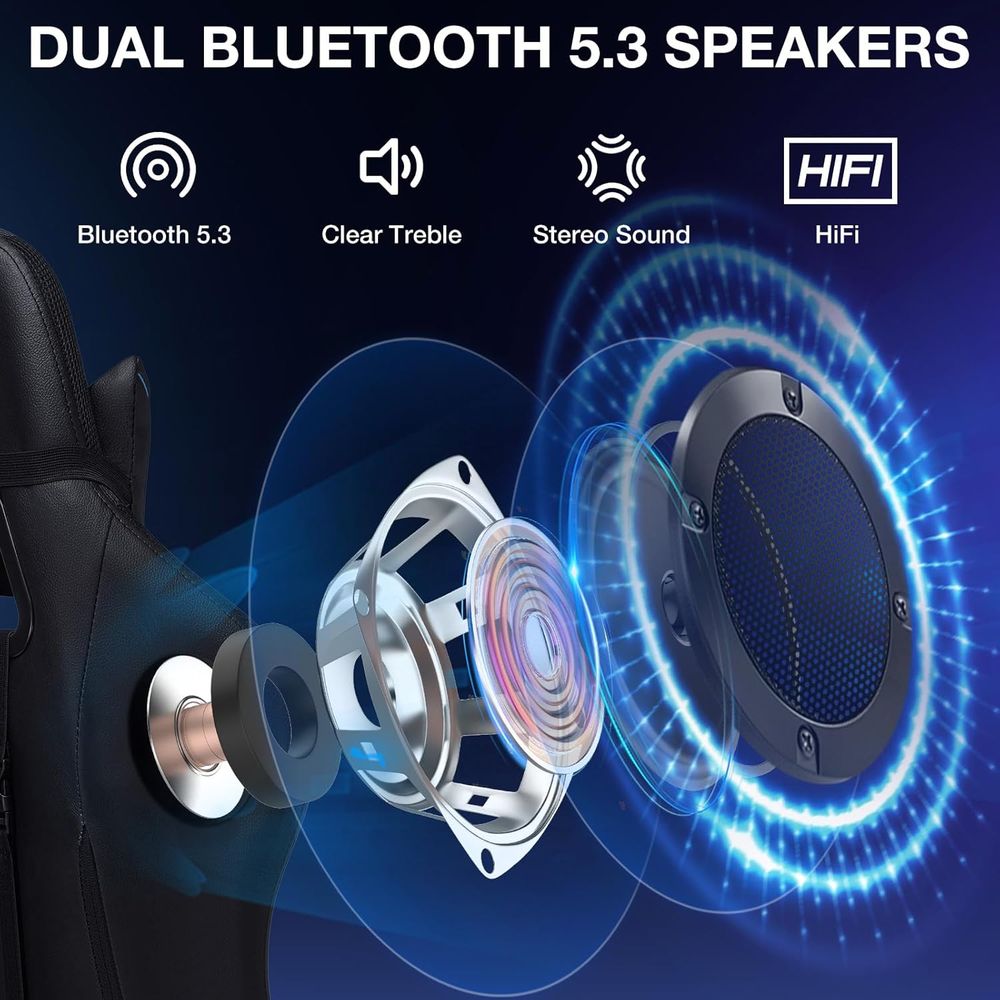 RGB Gaming Chair with Bluetoot - đánh giá và giá Rgb Gaming Chair