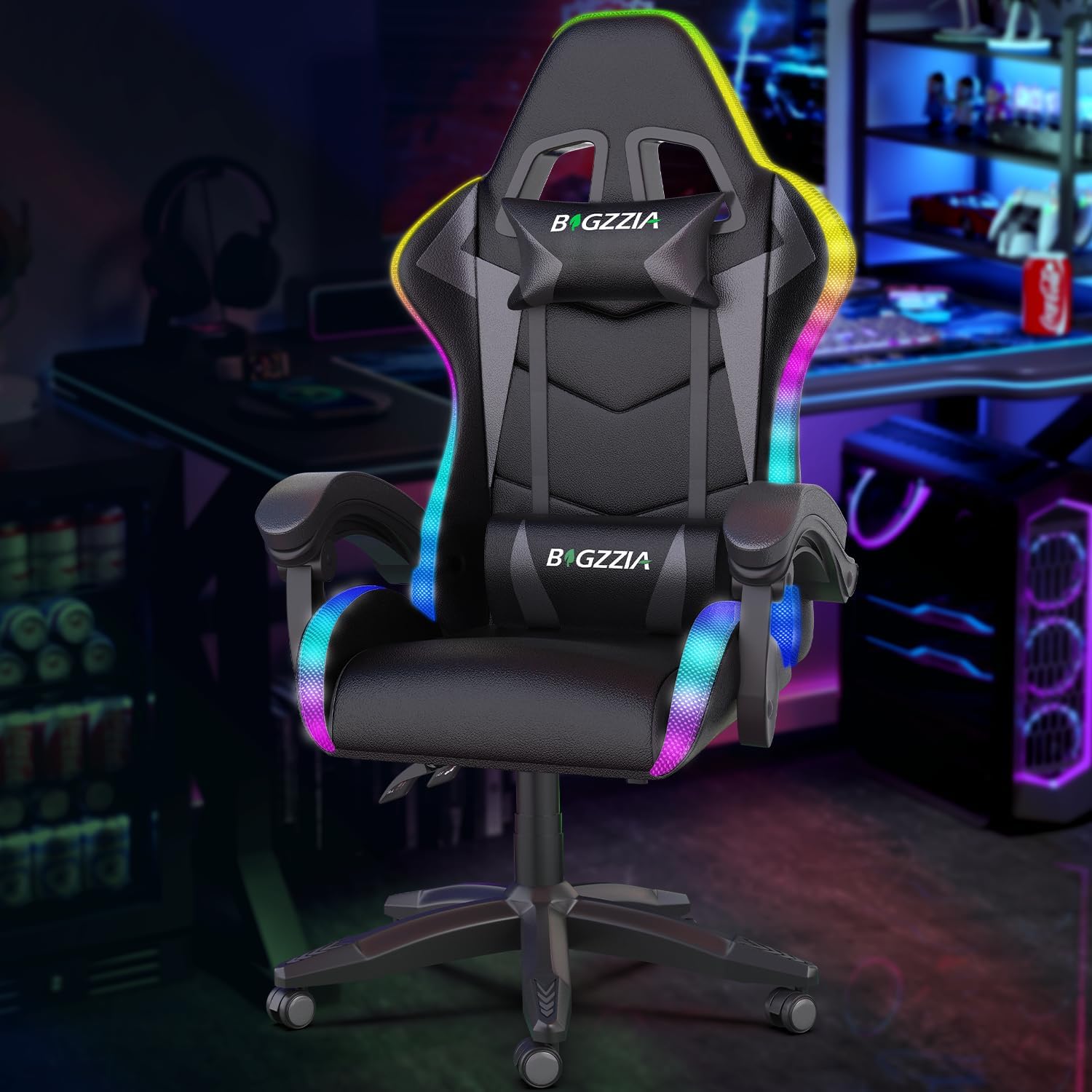 Gaming Chair with RGB LED Ligh - đánh giá và giá Rgb Gaming Chair