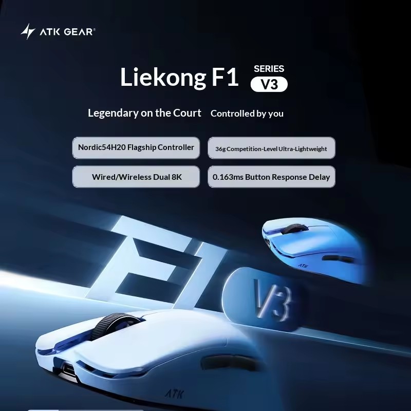 ATK F1 V2/V3 Tri Mode Wireless - đánh giá và giá Mouse Gaming Esports