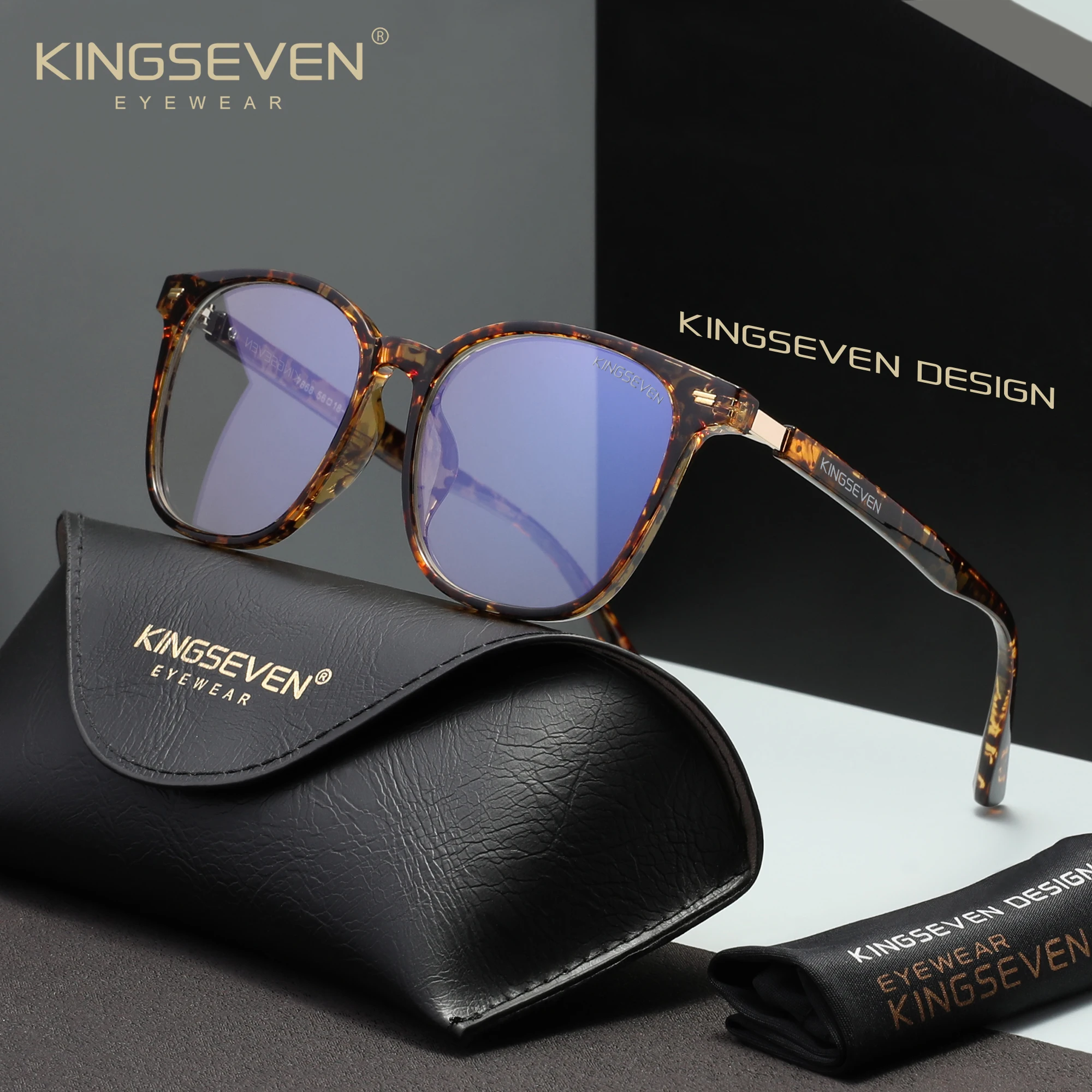 KINGSEVEN Retro Blue Blocking  - đánh giá và giá Gaming Glasses Blue