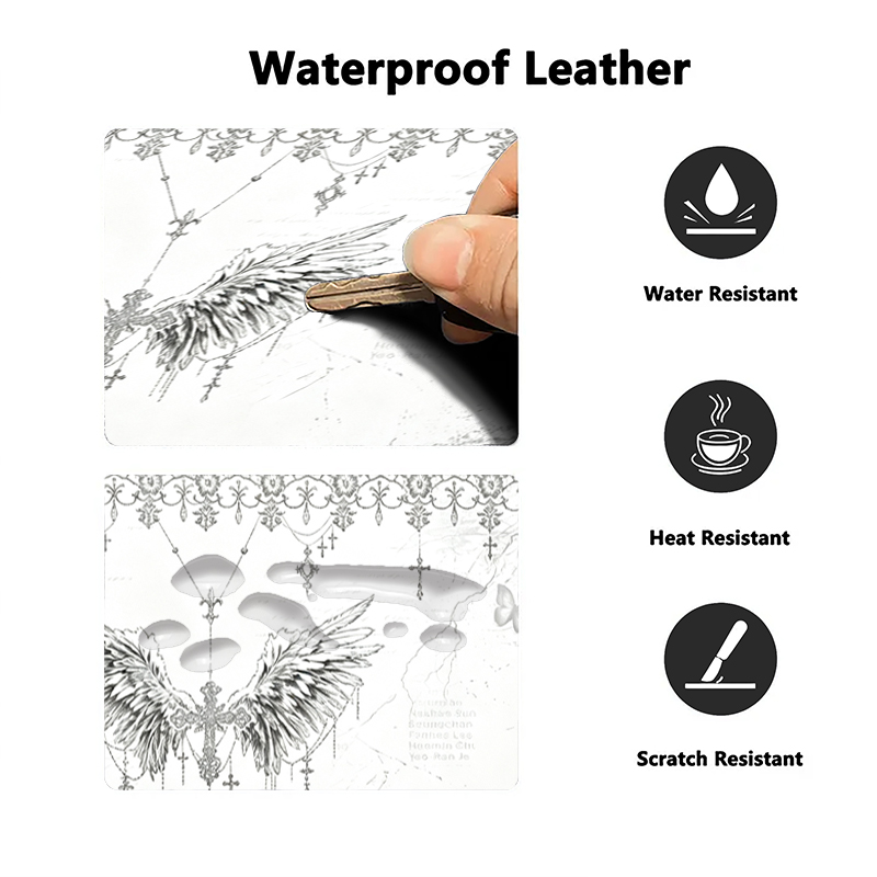 Leather Mousepad Black White A - đánh giá và giá Mouse Gaming Esports