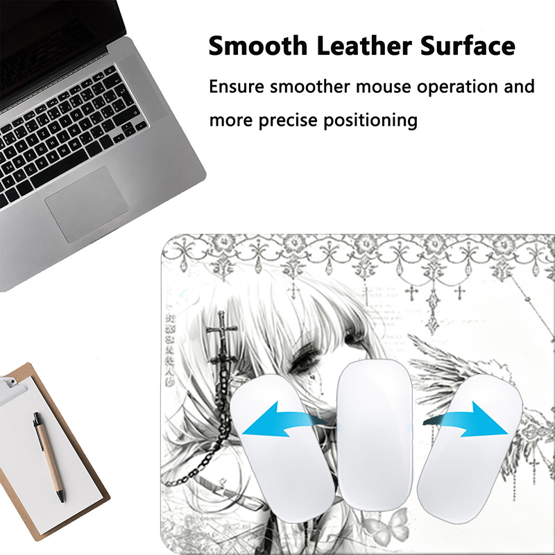 Leather Mousepad Black White A - đánh giá và giá Mouse Gaming Esports