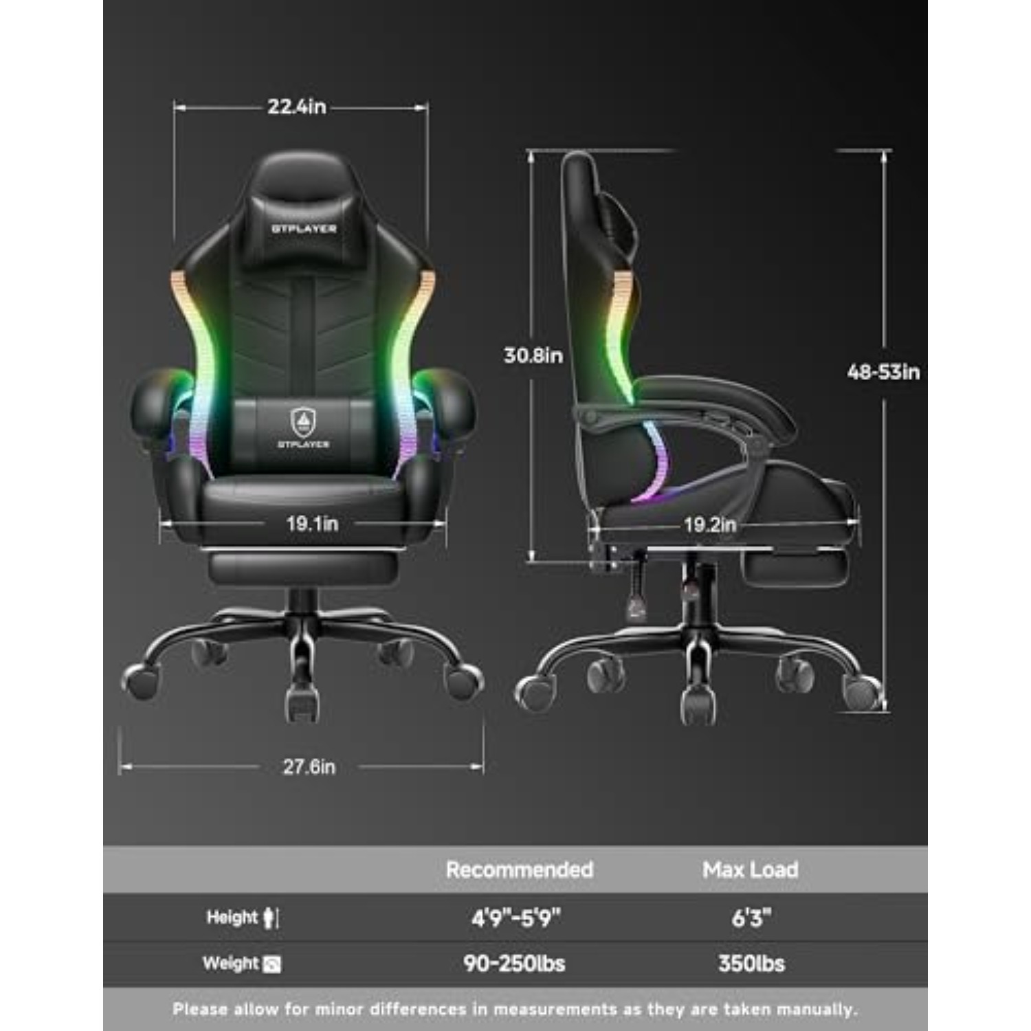 Gaming Chair, Computer Game Ch - đánh giá và giá Rgb Gaming Chair