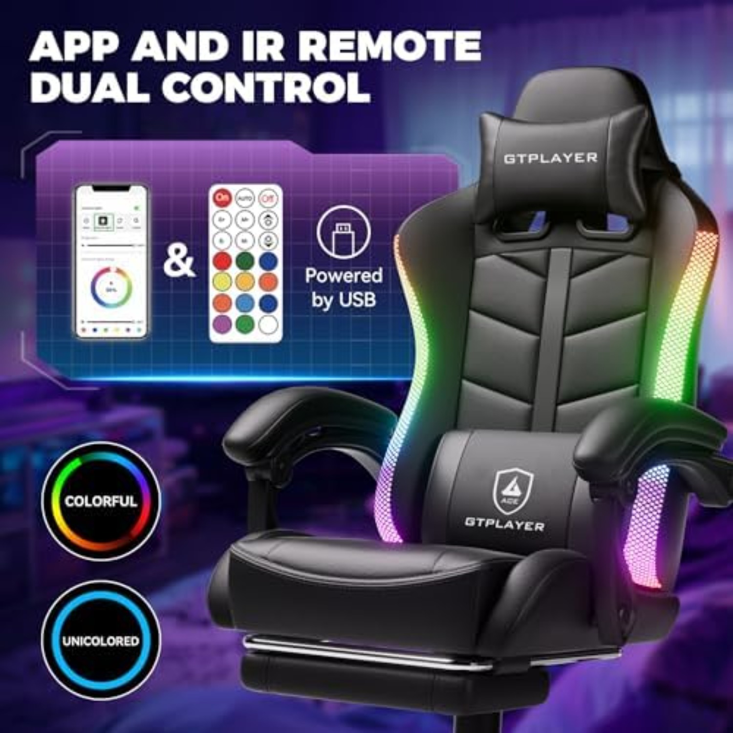 Gaming Chair, Computer Game Ch - đánh giá và giá Rgb Gaming Chair