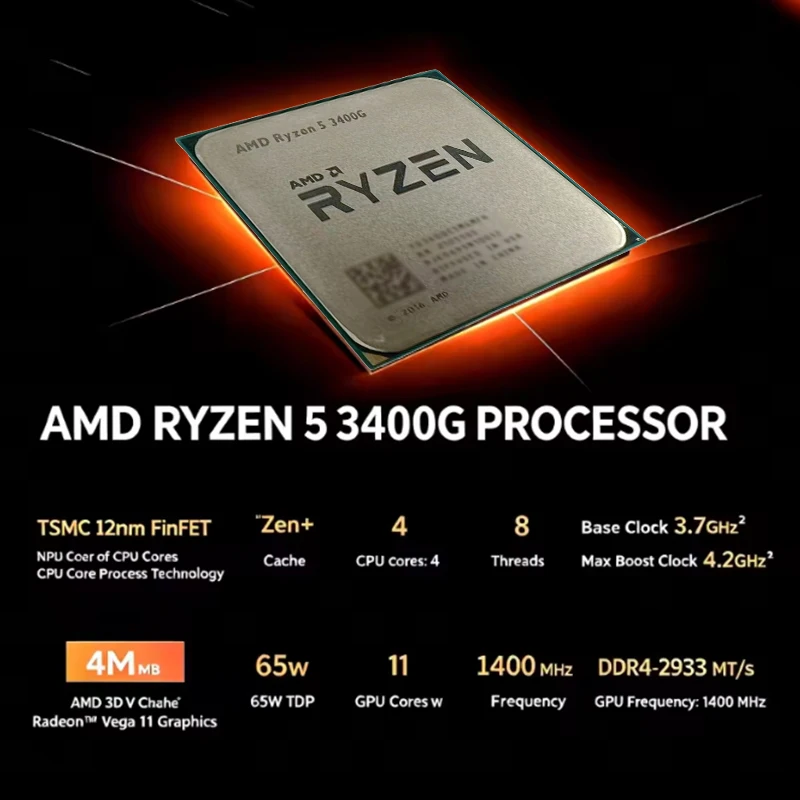 AMD Ryzen 5 3400G AM4 Desktop  - đánh giá và giá Amd Cpu Ryzen 5